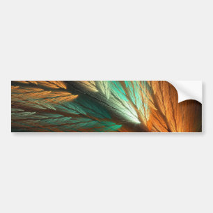 Ora & G Abstract Fractal Background Bumper Sticker