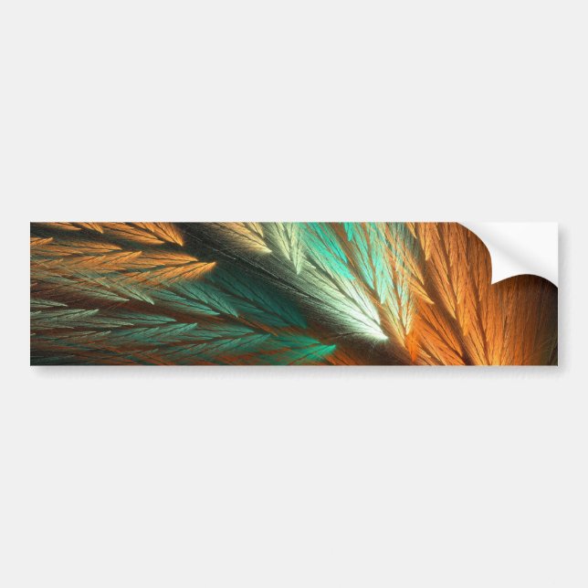 Ora & G Abstract Fractal Background Bumper Sticker (Front)