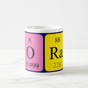 Ora periodic table name mug