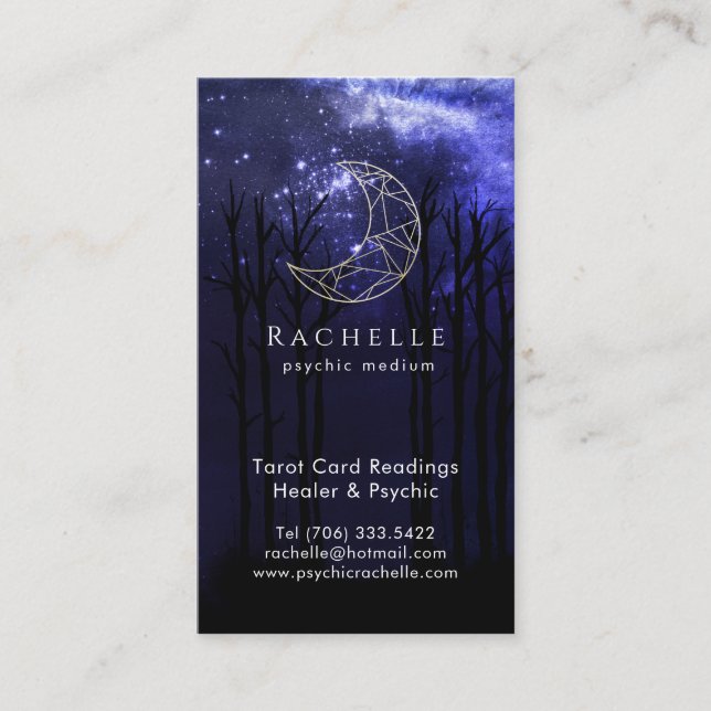 Oracle and Psychic Celestial Business Cards (Front)