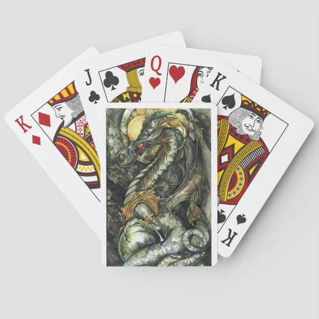Oracle dragon playing cards (Back)
