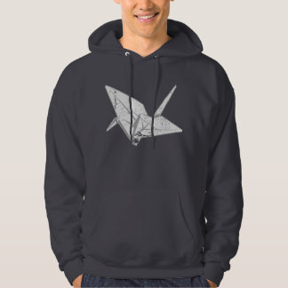 Oragami Crane Destroyed Hoodie