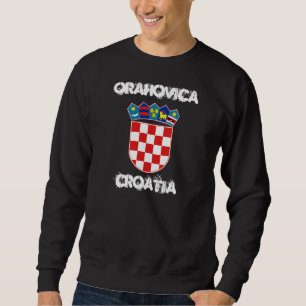 Orahovica, Croatia with coat of arms Sweatshirt