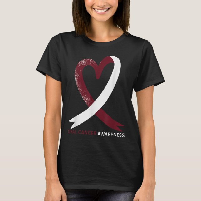 Oral Cancer Awareness Month 2024 Throat Head Neck T-Shirt (Front)