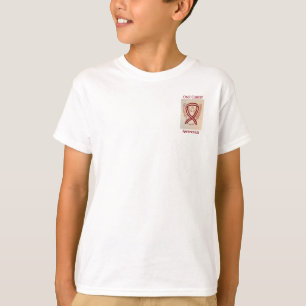 Oral Cancer Awareness Ribbon Angel Custom Tee