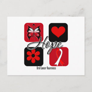 Oral Cancer Hope Love Inspire Awareness Postcard
