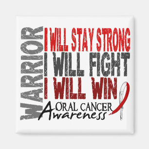 Oral Cancer Warrior Magnet