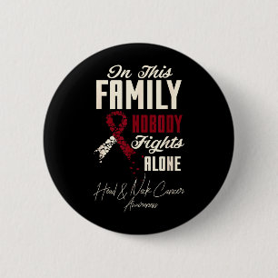 Oral Head Neck Cancer in This Family Nobody Fights 6 Cm Round Badge