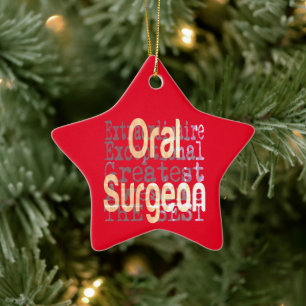 Oral Surgeon Extraordinaire Ceramic Ornament