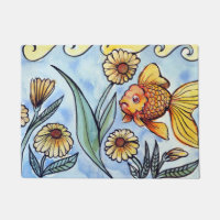 Oranda Fancy Goldfish Illustration