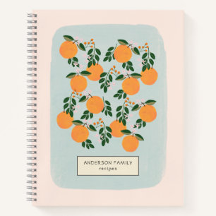 Orane Citrus Personalized Recipe  Notebook
