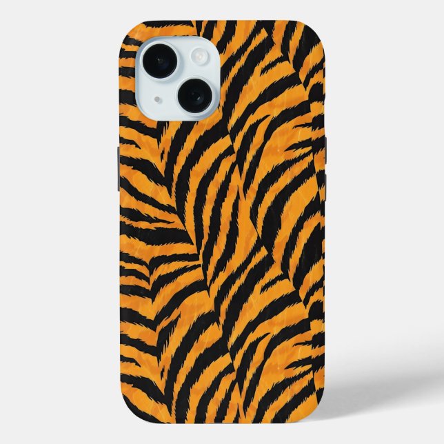Oranga Black Tiger Stripes Case-Mate iPhone Case (Back)