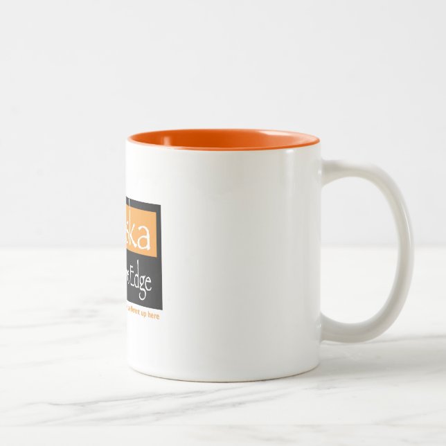 Orange 2-tone 11 oz mug (Right)