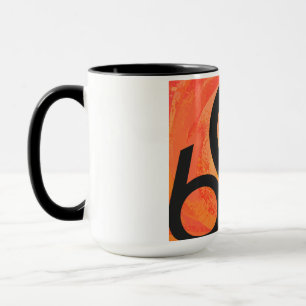 Orange 60 Decade Birthday Mug
