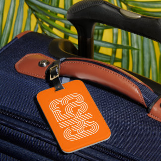 Orange 6453 Luggage Tag
