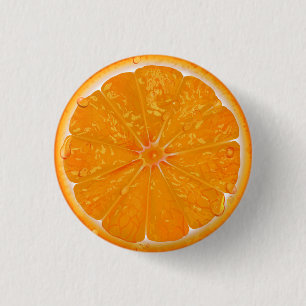 ORANGE 6 3 CM ROUND BADGE