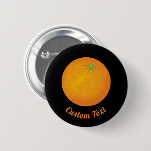 Orange 6 Cm Round Badge