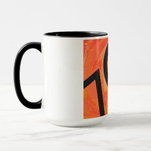 Orange 70 Decade Birthday Mug