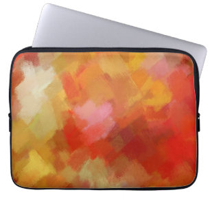 Orange Abstract Art Painting 31 Laptop Sleeve