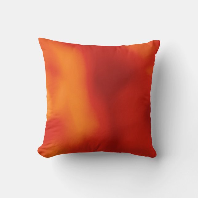 Orange abstract cushion (Front)