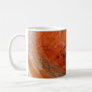 Orange abstract painting coffee mug