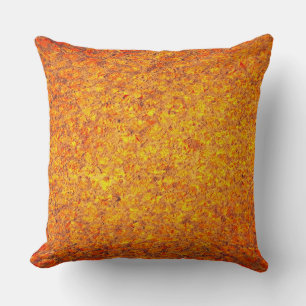 Orange Abstract Painting Cushion
