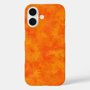 Orange Abstract Pattern  iPhone 16 Case