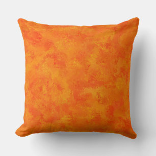 Orange Abstract Pattern Cushion