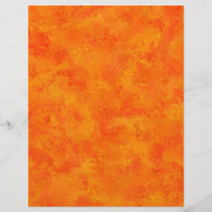 Orange Abstract Pattern Custom Letterhead