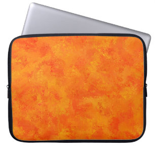 Orange Abstract Pattern  Laptop Sleeve