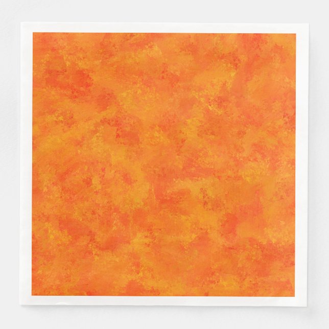 Orange Abstract Pattern  Napkin (Front)