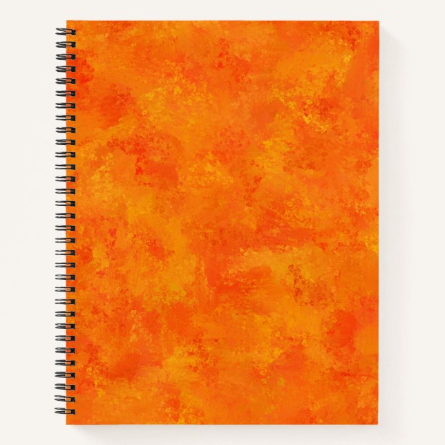 Orange Abstract Pattern  Notebook (Front)