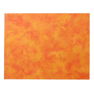 Orange Abstract Pattern Notepad