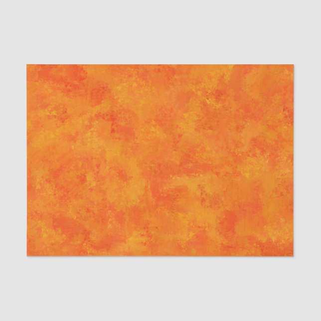 Orange Abstract Pattern  Tissue Paper (Front)
