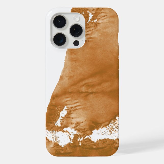 Orange Abstract Watercolor Background iPhone Case (Back)