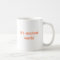 Orange accounting mug