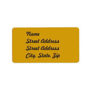 Orange Address Sticker