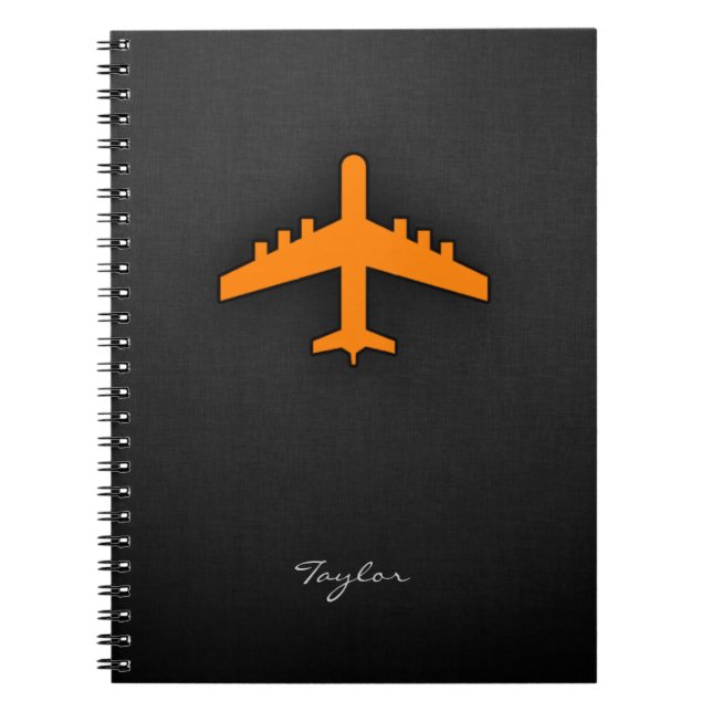 Orange Aeroplane Notebook (Front)