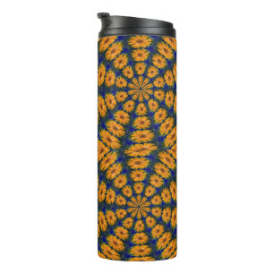 Orange African Daisy Thermal Tumbler