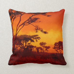 Orange African Sunset Cushion
