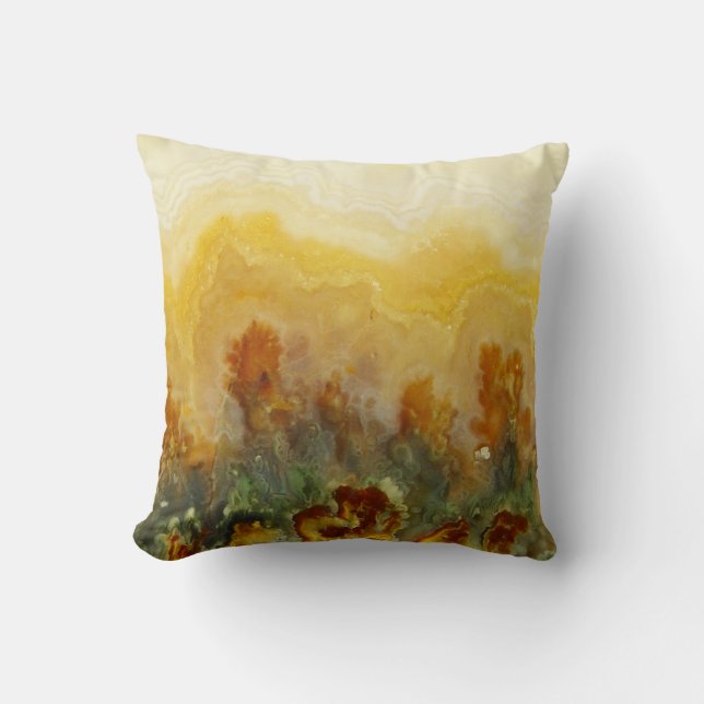 Orange Agate Design Cushion (Front)