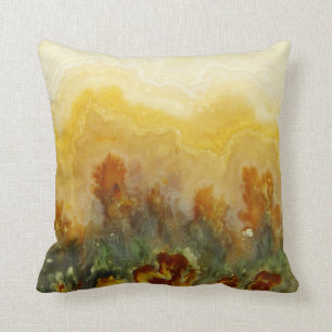 Orange Agate Design Cushion