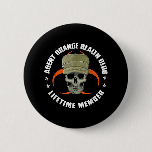 Orange Agent Health Club Lifetime Member Vietnam V 6 Cm Round Badge