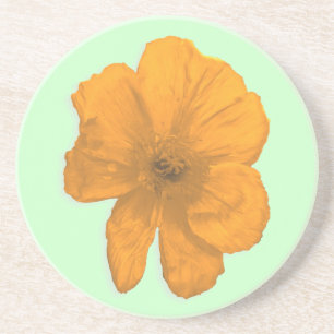 Orange Aid/ PopArt Flower  Coaster