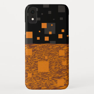 Orange alert float abstract Halloween black box Ca iPhone XR Case