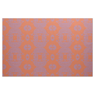 Orange Amoeba Monster Fabric