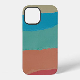 Orange and black abstract painting iPhone 12 case