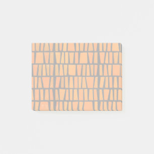 Orange and black african tribal pattern post-it notes