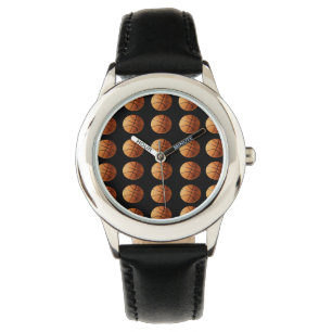 Orange And Black Basketball Pattern, Watch