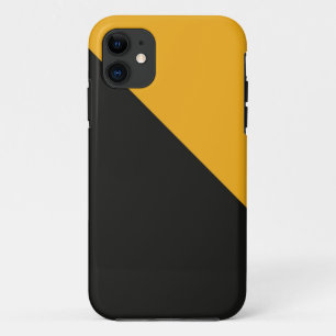 Orange And Black Block Art iPhone 11 Case